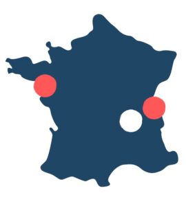 Carte de de France des bureaux Divercities